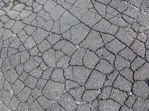 Alligator Cracks in Asphalt Pavement